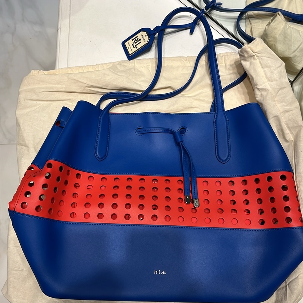 NWOT Ralph Lauren Genuine Leather Tote